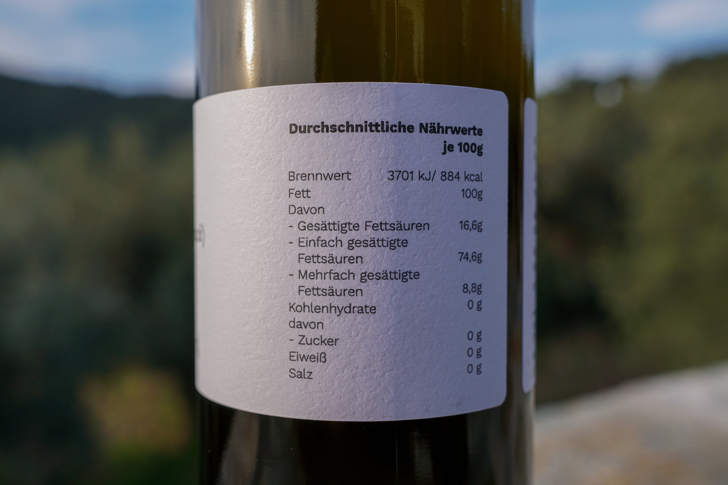 EXTRA VIRGIN OLIVE OIL- 100ml